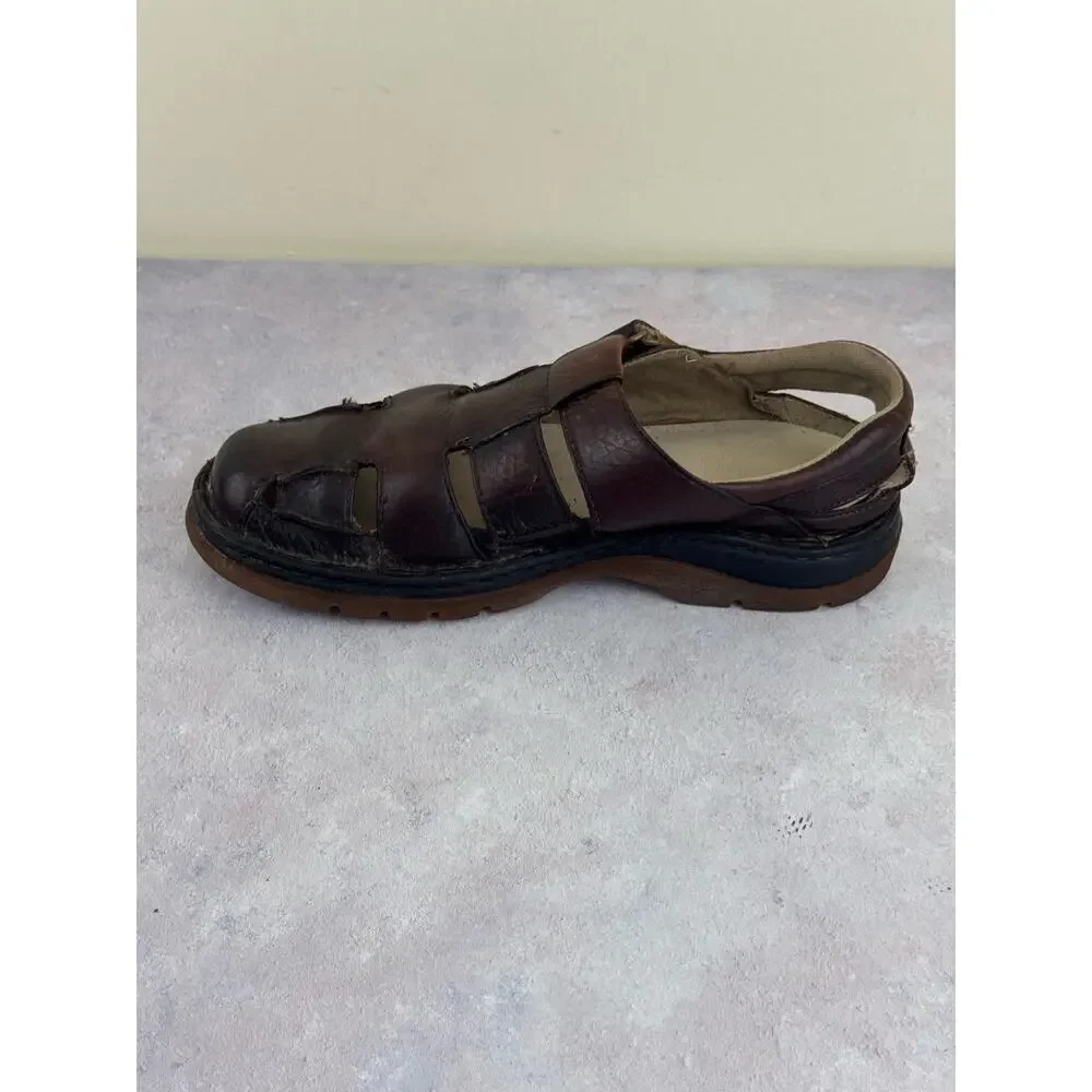 Vintage Dr. Martens Brown Fishermans Sandals EUR Sz 45 US Mens Sz 11 Read